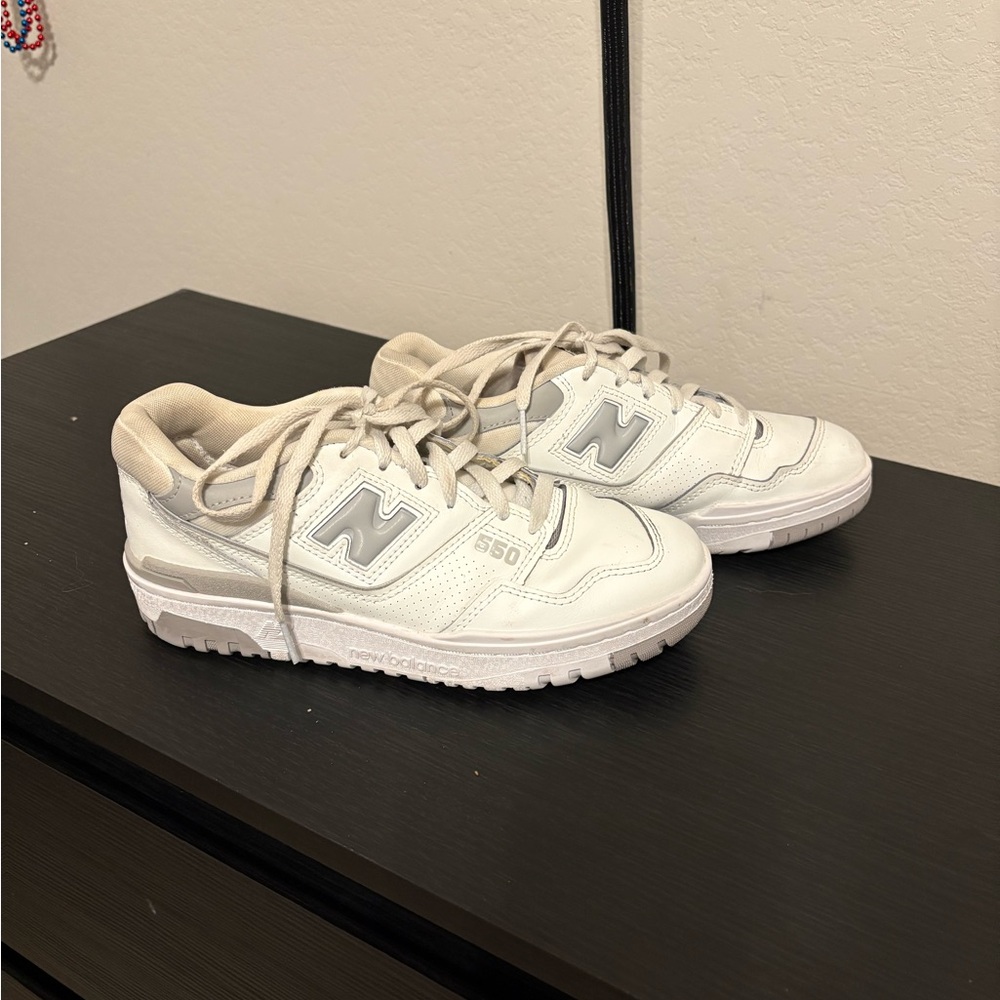 New Balance White and Gray 550’s